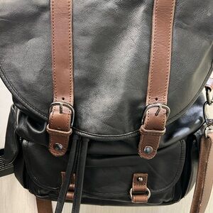 Vintage 1991 Hobo International Tana Leather Backpack